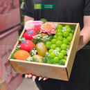 Giỏ Trái Cây nho xanh, kiwi cầu Chúc Sức Khỏe. Món Quà Dinh Dưỡng Cho Sức Khỏe