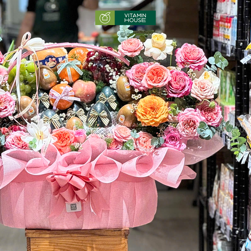 Giỏ Trái Cây nhập khẩu  Đặc Biệt dành cho Chúc Mừng Khai Trương Rực Rỡ