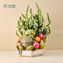 Giỏ Trái Cây Kiwi, Nho, Lê Nhập Khẩu Thành Tâm Kính Lễ