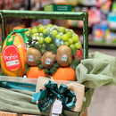 Giỏ Trái Cây Dưa Lưới, Nho Xanh trang trí đẹp mắt  Thay Lời Chúc Sức Khỏe Tặng Bác Sĩ 