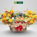Giỏ Trái Cây nhập khẩu trang trí Hoa Tươi đẹp mắt Sang Trọng Chúc Mừng Ngày Khai Trương hồng phát.