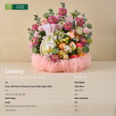 Giỏ Quà Trái Cây Nho, Dưa Lưới, Lê Phù Hợp Cho Dịp Thôi Nôi Bé Yêu