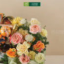 Giỏ trái cây nhập khẩu cao cấp, nước ép  và hoa tươi trang trí tặng chúc mừng khai trương, sự kiện