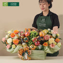 Giỏ trái cây nhập khẩu cao cấp, nước ép  và hoa tươi trang trí tặng chúc mừng khai trương, sự kiện. 