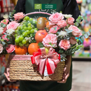  Giỏ Trái Cây Nhập Khẩu cao cấp, chất lượng cao. Trang trí cùng Hoa Tươi Thay Lời Chúc Mừng Người Thân, Bạn Bè
