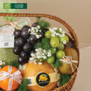 giỏ trái cây nhập khẩu nho xanh nho đen kiwi vàng quýt úc 