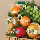 giỏ trái cây nho xanh, cam vàng úc, lê hàn tặng tri ân thầy cô giáo