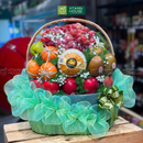 Giỏ Quà Trái Cây Kiwi, Nho, Táo Tân Gia Sung Túc
