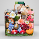 Giỏ Trái Cây trang trí hoa tươi đựng trong hộp Vali. Phù hợp để Chúc Mừng , chia sẻ Hương Vị Của Niềm Vui