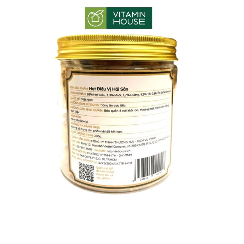 Hạt Điều Tẩm Vị Vitamin House 200g