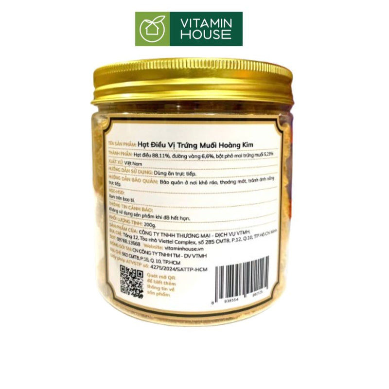Hạt Điều Tẩm Vị Vitamin House 200g