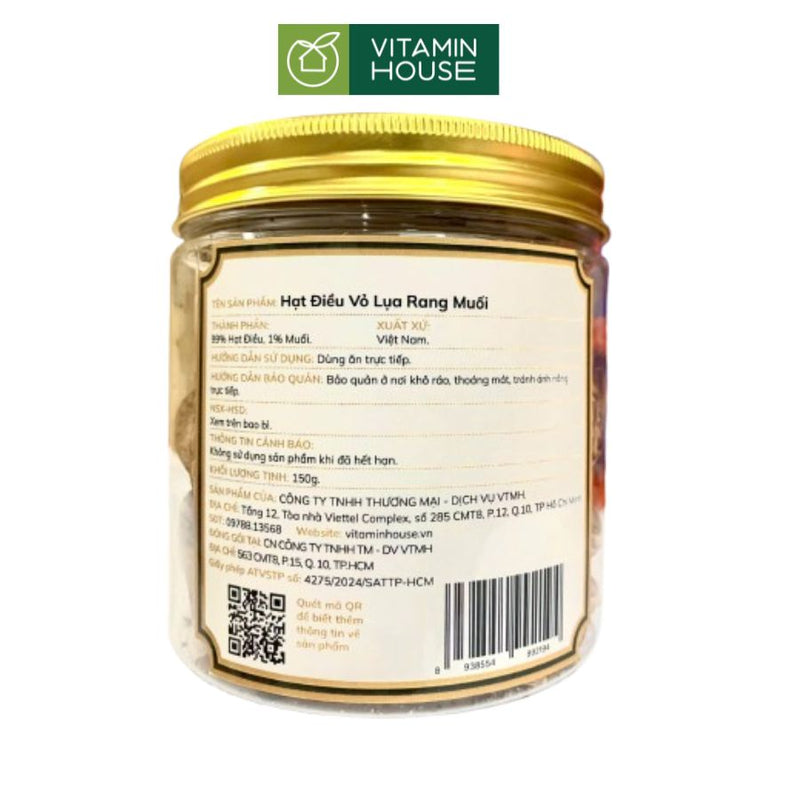 Hạt Điều Vỏ Lụa Vitamin House 150g