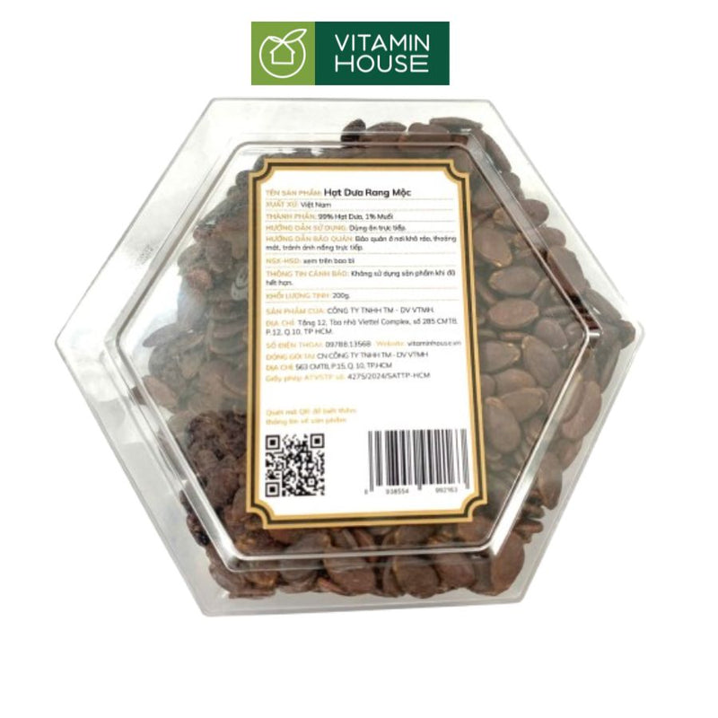 Hạt Dưa Rang Mộc Vitamin House Hộp 200g
