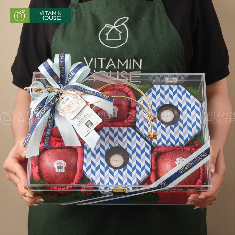Hộp Quà Bánh Trung Thu Trái Cây Táo Envy Đẹp Tinh Tế Thay Lời Cảm Ơn