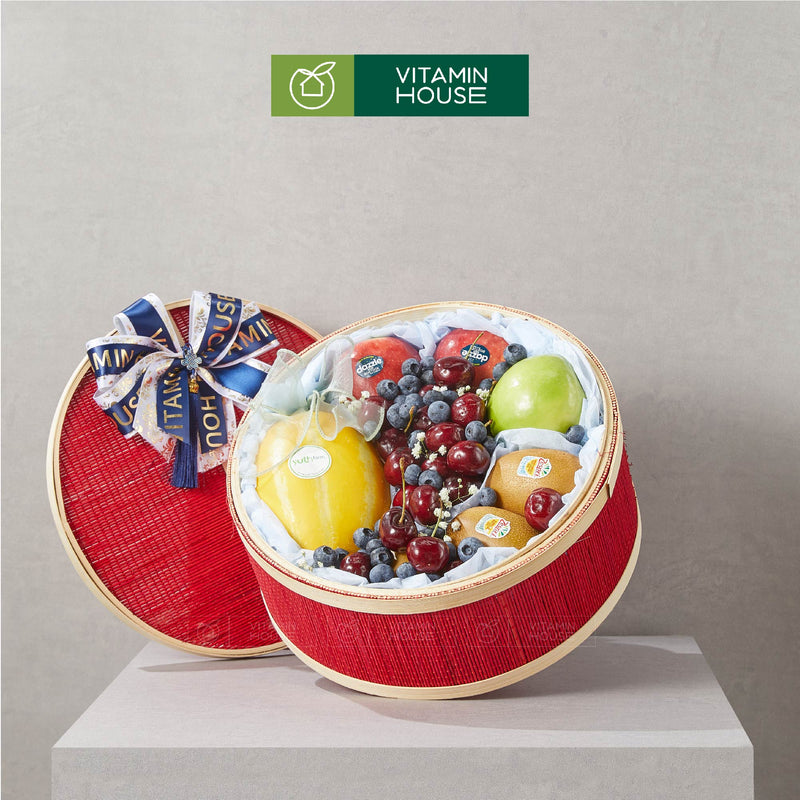 Hộp Quà Trái Cây Cherry,Kiwi Nhập Khẩu Tặng Bạn Bè