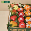 Hộp quà trái cây nho mẫu đơn, kiwi, mật ong đi chúc sức khỏe người thân bạn bè