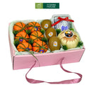 hộp trái cây chữ nhật quýt úc, kiwi, lê hàn và việt quất