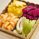 Trái Cây Cắt Sẵn Dưa, Ổi, Thơm và Thanh Long phần 5-7 người