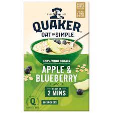 Cháo Yến Mạch Táo - Việt Quất Quaker Hộp 360g (10 Gói)