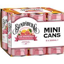 Nước Ép Có Ga Bundaberg Úc Lon 200ml