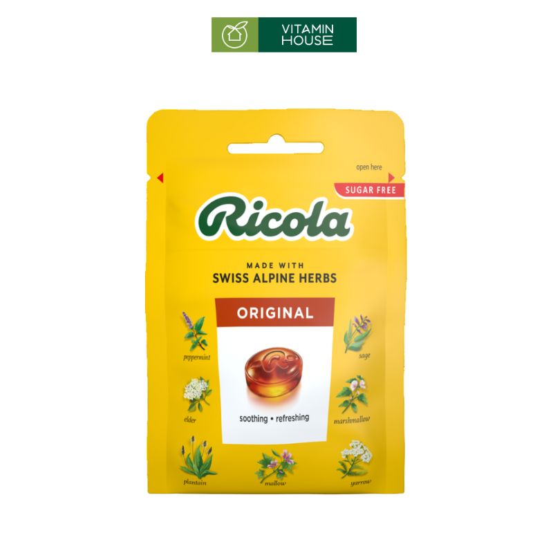 Kẹo Ngậm Thảo Mộc Ricola Thụy Sĩ Nhiều Vị Sảng Khoái Thơm Mát
