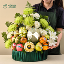 Giỏ Quà Trái Cây Nho, Kiwi, Quýt Nhập Khẩu Đi Lễ Chùa Đầu Năm