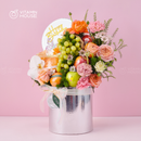 Giỏ Quà Trái Cây Celebration Fruit 02 - Táo Envy, Quýt, Nho Xanh Chúc Mừng Sinh Nhật Cô Ấy