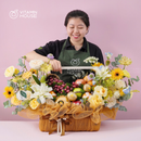Giỏ Quà Trái Cây Celebration Fruit 03 - Táo Xanh, Lê, Cam Vàng Tặng Bác Sĩ Nữ