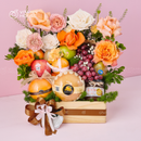 Giỏ Quà Trái Cây Celebration Fruit 04 - Táo Envy, Lê Nâu, Nho Đỏ Đi Thăm Bệnh Thay Lời Chúc Sức Khỏe