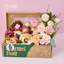 Giỏ Quà Trái Cây Celebration Fruit 05 - Kiwi Vàng, Nho Đỏ, Cam Vàng Mừng Sinh Nhật Đối Tác, Sếp
