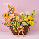 Giỏ Quà Trái Cây Celebration Fruit 08 - Kiwi Vàng, Nho, Táo Tặng Quà 20/10 Cho Người Phụ Nữ Tuyệt Vời