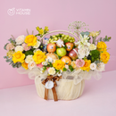 Giỏ Quà Trái Cây Celebration Fruit 10 - Việt Quất, Cam, Táo, Kiwi Tri Ân Thầy Cô Giáo