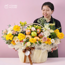 Giỏ Quà Trái Cây Celebration Fruit 10 - Việt Quất, Cam, Táo, Kiwi Tri Ân Thầy Cô Giáo
