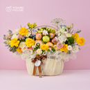 Giỏ Quà Trái Cây Celebration Fruit 10 - Việt Quất, Cam, Táo, Kiwi Tri Ân Thầy Cô Giáo
