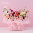 Giỏ Quà Trái Cây Celebration Fruit 11 - Dâu Nhập Khẩu Tặng Dịp Valentine Cho Vợ, Người Yêu