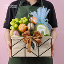 Giỏ Quà Trái Cây Celebration Fruit 14 - Dưa Lưới, Kiwi, Quýt Tặng Đối Tác, Khách Hàng Nữ