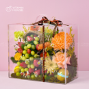 Giỏ Quà Trái Cây Celebration Fruit 19 - Kiwi, Dâu, Nho Tặng Bà, Mẹ Yêu Ngày 20/10