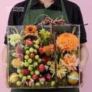 Giỏ Quà Trái Cây Celebration Fruit 19 - Kiwi, Dâu, Nho Tặng Bà, Mẹ Yêu Ngày 20/10