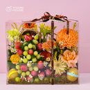 Giỏ Quà Trái Cây Celebration Fruit 19 - Kiwi, Dâu, Nho Tặng Bà, Mẹ Yêu Ngày 20/10