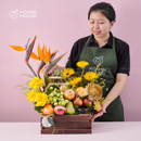 Giỏ Quà Trái Cây Celebration Fruit 20 - Kiwi, Táo Envy, Cam Tặng Vợ/Chồng Vào Ngày Kỷ Niệm