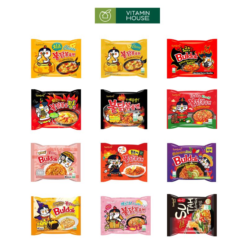 Mì Cay Hàn Quốc  Samyang Đậm Đà Cay Nồng Thơm Ngon