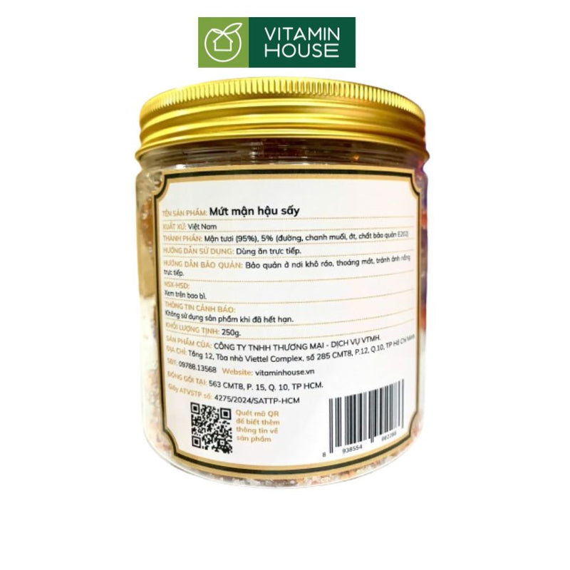 Mứt Mận Hậu Sấy Vitamin House