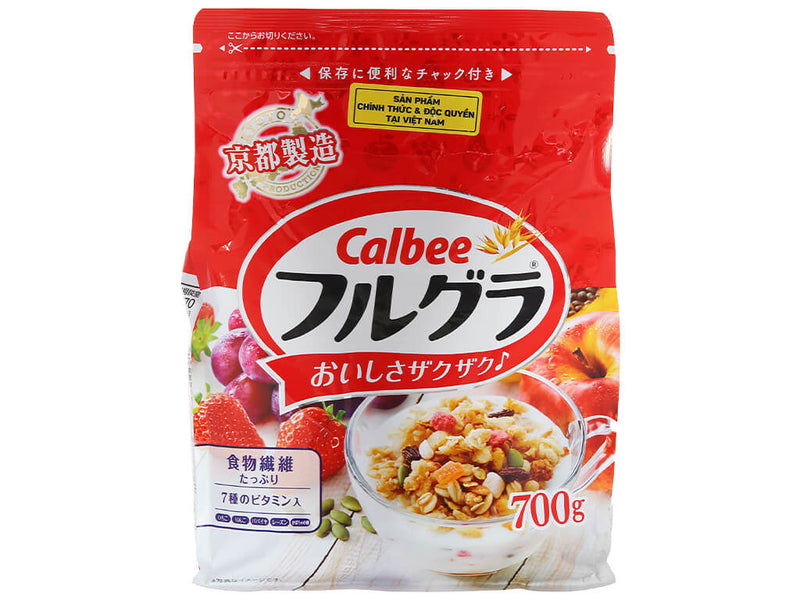 Ngũ Cốc Trái Cây Calbee Nhật Gói 700g (Đỏ)