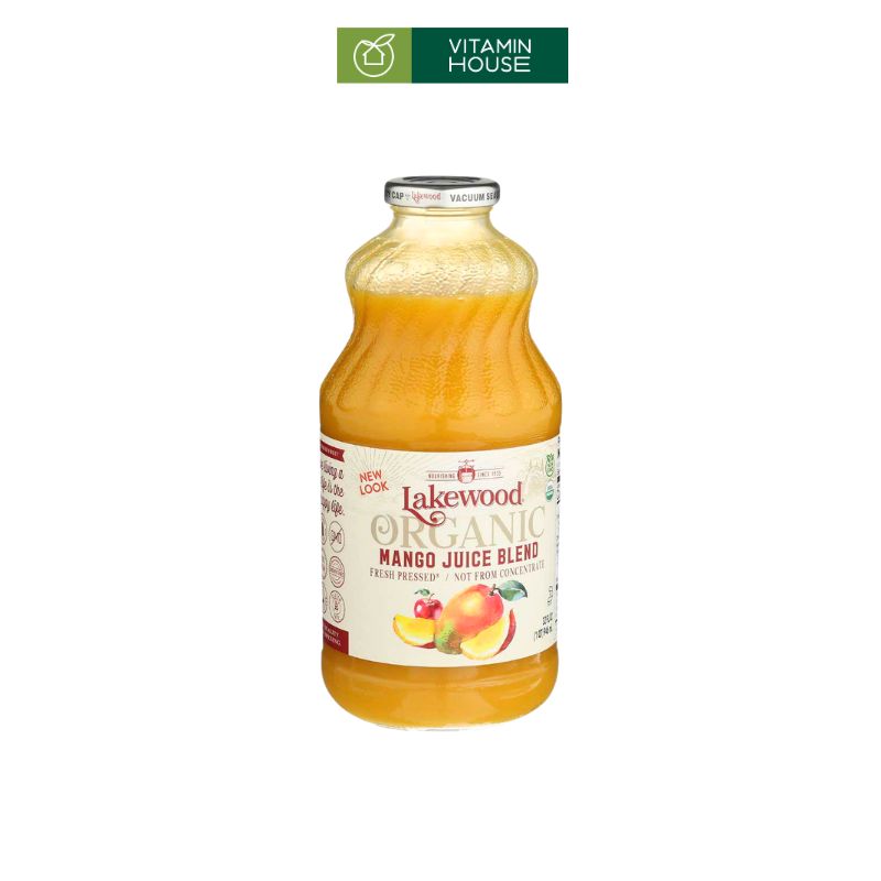 Nước Ép Organic Lakewood Mỹ Chai 946ml Tinh Chất Từ Thiên Nhiên