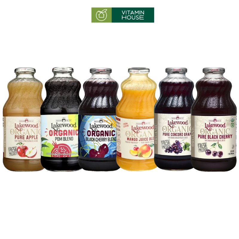 Nước Ép Organic Lakewood Mỹ Chai 946ml Tinh Chất Từ Thiên Nhiên