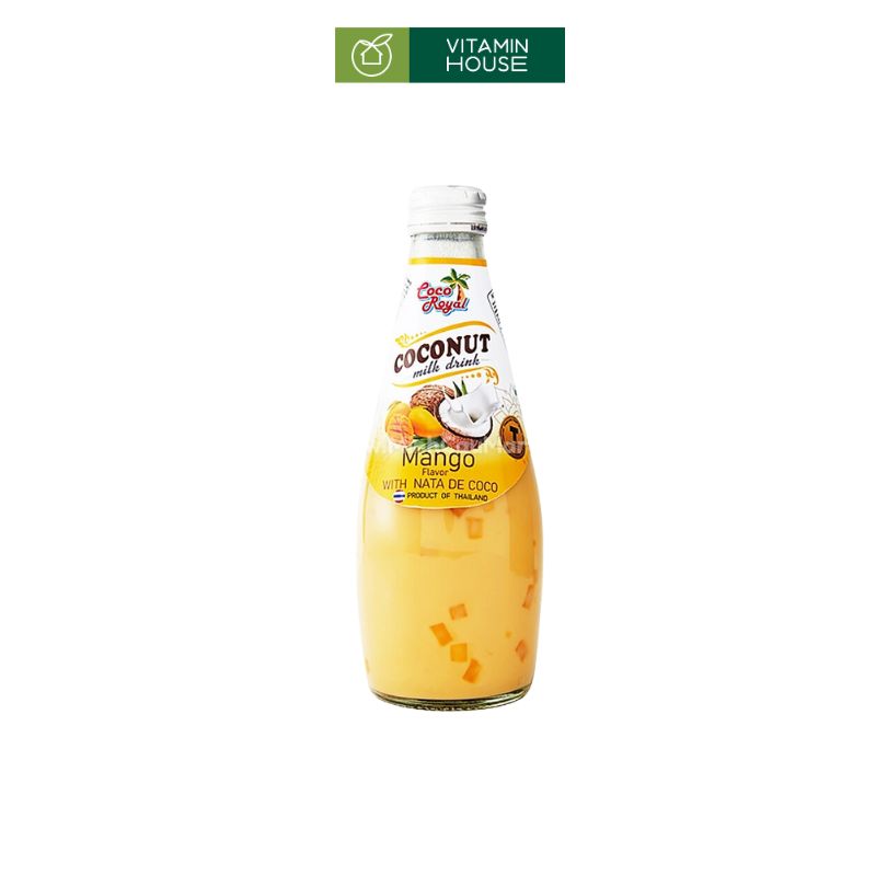 Nước Sữa Dừa Thạch Dừa Coco Royal Chai 290ml Ngon Đậm Vị