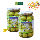 Oliu Xanh Có Hạt Green Castelvetrano Olives Glass Jar Ý Hũ 170g