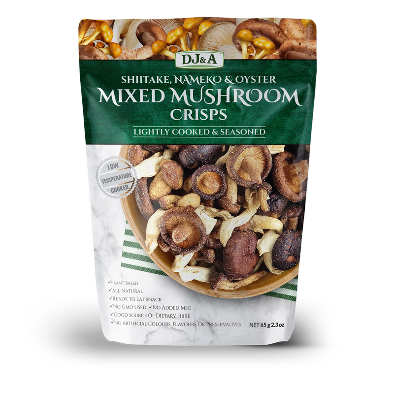 Nấm Hương Sấy Giòn Mushroom Crisps DJ&A Đủ Loại