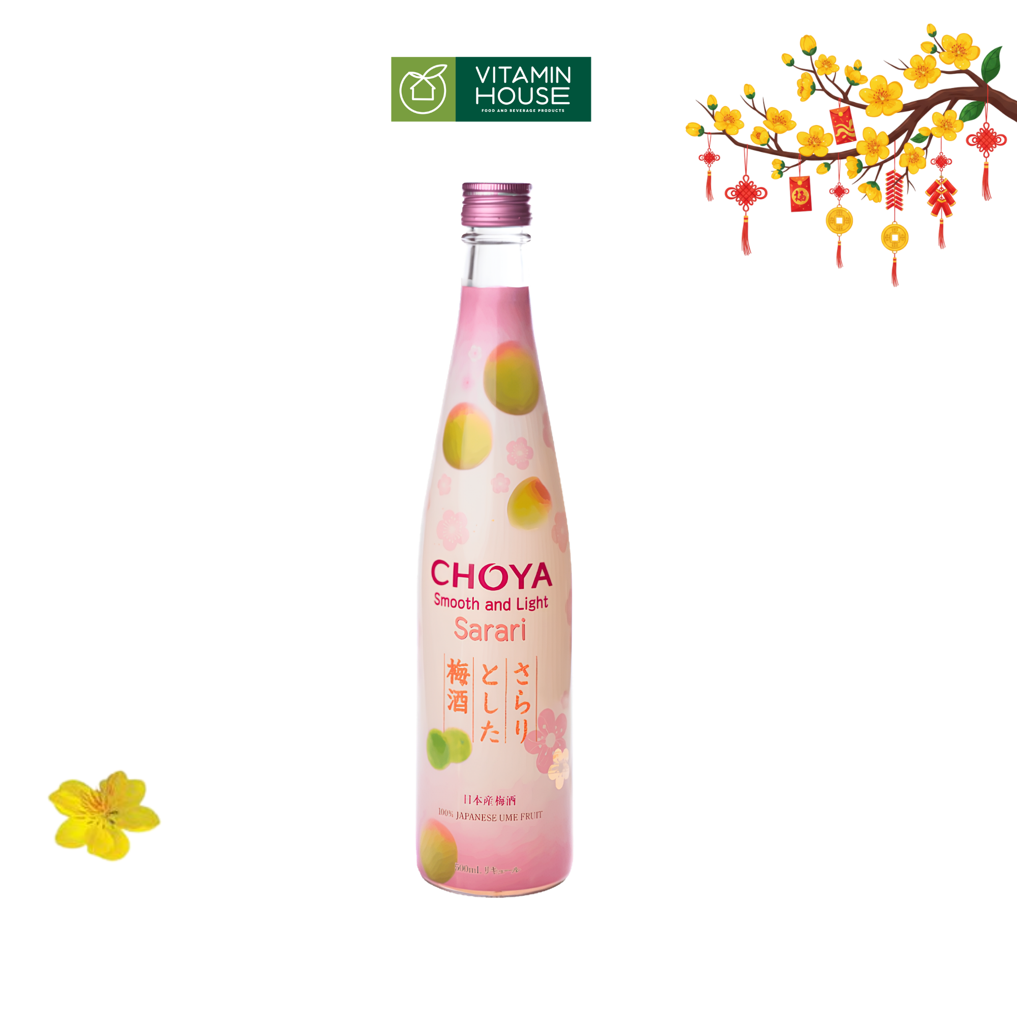 Rượu Choya Sarari Smooth And Light - 500ml
