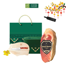 Hộp Quà Đùi Sau Heo Muối Iberico Bellota không xương 48 tháng - Hộp Xanh